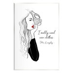 Stupell Industries Need New Clothes 재미있는 나무 벽 아트 Alison Petrie의 디자인