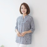 마담4060 엄마옷 마담4060 모아이도트티셔츠- QATE303029