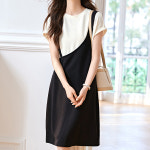 패션시그널 언밸런스 레이어드 투톤 원피스 63A327