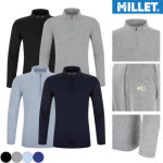 MILLET 남성작업복 등산기능성 반집업티