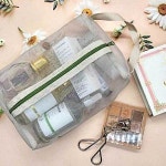 파우치 여행용파우치 메쉬 대형 핸들 미니파우치