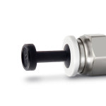 50 개 몫 공압 블랭킹 파이프 엔드 플러그 에어 호스 튜브 푸시 맞춤 커넥터 플라스틱 PP