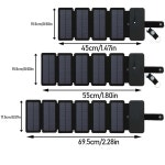 야외 접이식 다기능 휴대용 태양 광 충전 패널 5V 1A USB 출력 장치 캠핑 도구 전력
