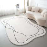 홈메이드 보드라운 비정형 러그 거실 카페트 매트 캐시미어 82번