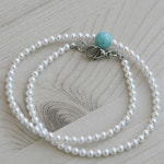 터키석 핵 진주 세트