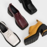 찰스앤키스 일본직송 찰스 앤 키스 Emery 엠마리 스퀘어 투 더비 슈즈 Mustard