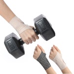 여자 한손 얇은 찍찍이 신축성 손목보호대 아대