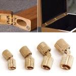 8 10 12 14 구리 배럴 경첩 원통형 캐비닛 가구 하드웨어보이지 않는 황동 마운트