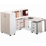 진영가구 진영가구 EID-G 기본형 일자 사무용책상 투명유리 EID-G0012 W1200