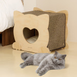 페리가토 페리가토 고양이 집 동굴 하우스 스크래쳐 원목 하트 숨숨집