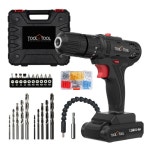 디엘코리아 툴앤툴 21V 충전식 전동드릴 TNT-HEX21LI + 드릴 필수 액세서리 6종