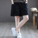 ING 비바데이 일자주머니면반바지 블랙-M