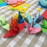 종이학 컬러 학종이 미니색종이 종이접기 학접기 WEE367D