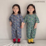 아이스토리 꽃플리츠 상하세트 국내산 유아동 데일리 키즈 그린