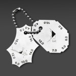 미니 포켓 용접 조인트 2 피스 게이지 스테인레스 스틸 필렛 이음매 갭 버트 고정밀 검사 눈금자