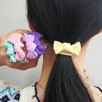 10P 헤어링 고무줄 데일리 리본 머리끈 헤어끈 헤어