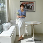 펠비스 밴딩 카고 스토퍼 뒷트임 나일론 롱스커트