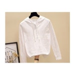 하루네 여성 후드티셔츠 봄가을 대나무면 긴팔 후드티 G1673