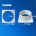 에어 벤트 덕트 커넥터 플랜지 스트레이트 환기 파이프 용 플라스틱 도구 쉬운