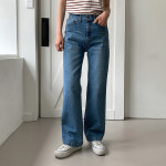 다잇템 여자 편한 데님팬츠 워싱 고무줄 H라인 데님팬츠 16654326 588872