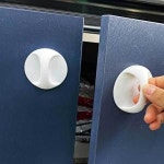 부착식 원형 보조손잡이 2P 창문 싱크대 문 유리문