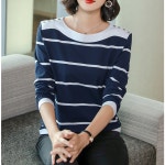 더블제이플러스 여성 루즈핏 슬림핏 라운드넥 긴팔 티셔츠 긴팔티 J0890