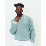 에이틴에이치 에이틴에이치 맨 라인 카라 니트 허석프로의 EIGHTEEN H 남성골프니트 커플룩 간절기용