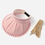 프릴 크로스백 밴드 버클 썬캡 여름 모자