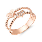 준주얼리 준쥬얼리 두줄버블하트 반지 1호