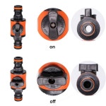 동등한 가든 호스 밸브 피팅 플라스틱 튜브 탭 어댑터 급수 관개 세차 고속 조인트 1PC2PCS