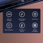 120W 미니 자동차 충전기 USB C 초고속 헤드 보이지 않는 투명 시가 라이터 화웨이 Xiaomi