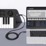 dynattenik 1 8m USB-C B MIDI - MIDI 변환 인터페이스 전자 피아노 신디사이저 전자 드럼 디오
