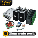 Nema 23 스테퍼 모터 키트 4축 1 2 2 2 2 2 5 3Nm 4pcs 드라이버 350W 36V 전원 공급 장치 인터페이스 보드 디버거 DM556P