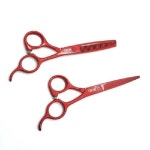 모모 컬러 미용가위 숱가위세트레드