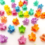 2타입 미니머리삔 대용량 한세트 작은집게핀 헤어핀 꽃모양 한통