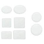 10 Pcs 승화 패치 패치에 빈 철 8 모양 모자 셔츠 드레스 스웨터 청바지에 대 한 빈 가죽 모자 패치