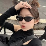 여성용 작은 사각형 남성 선글라스 유럽 미국 나비 모양 안경