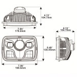 토치빔 LED 헤드라이트 300 더 밝은 업그레이드 밀폐형 빔 헤드램프 하이 로우빔 교체 Y H6054 6054