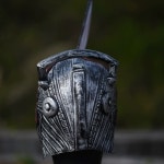 체인소맨 할로윈 전기 프레 머리 분장 마스크 톱질자 의상 전기톱 커버 톱길이30cm