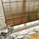 아라크네 오동나무 우드블라인드 거실 베란다 창문 원목 암막 40x40