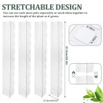 오이망 고추망 이끼 봉 식물 스탠드 실내반 보호자 튜터 화분 스틱 성장 정원 24in-60CM