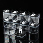 이지앤락 원터치 밀폐용기 9p 블랙화이트 소분용기