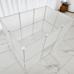 강아지 고양이 울타리 소형 반려동물 반투명 펜스