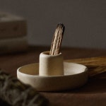 아마스라 세라믹 팔로산토 스머지스틱 홀더 거치대 전용트레이 재받침 버너