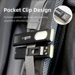Warsun LED 키 체인 손전등 USB-C 충전식 휴대용 미니 토치 라이트 포켓 랜턴 홍수 작업 조명 자석 80