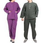 매듭우리옷 면 20수 라운드 자수티 바지 남여공용 대 88l100 MC206