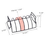 로얄 고메 리버시블 로스팅 리브 랙 14 8L x 9 5W 5H KL1404