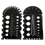 미터법 영국식 나사 게이지 기어 톱니 피치 도구