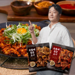 알렉스 NEW 알렉스 숯불에 뒹군 고기 간장맛4팩 고추장맛4팩 180g 1개