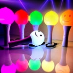 응원봉 야광 LED 콘서트 응원도구 돔아크릴봉 반투명돔응원봉 FSW238